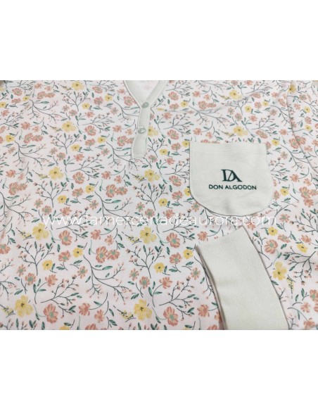 Camisón interlock mujer "Liberty" de Don Algodón - DETALLE