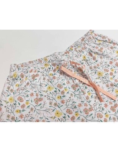 Pijama largo interlock mujer "Liberty" de Don Algodón - DETALLE