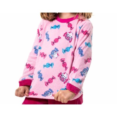 Pijama infantil spandex "Caramelos" KN257 de Kinanit 2