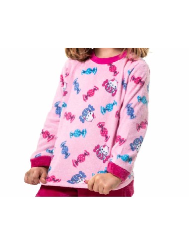 Pijama infantil spandex "Caramelos" KN257 de Kinanit - CAMISETA