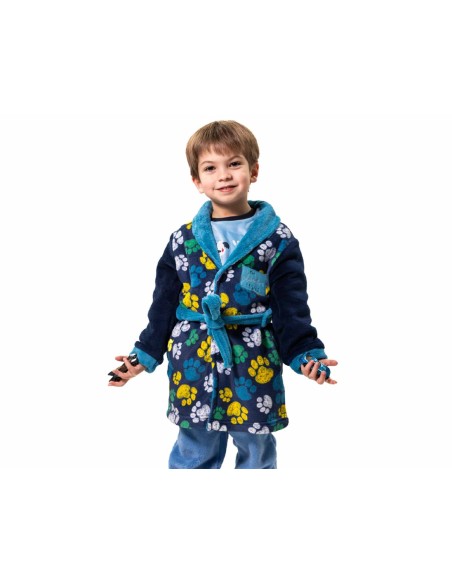 Bata infantil coralina "Huellas" KN8031 de Kinanit