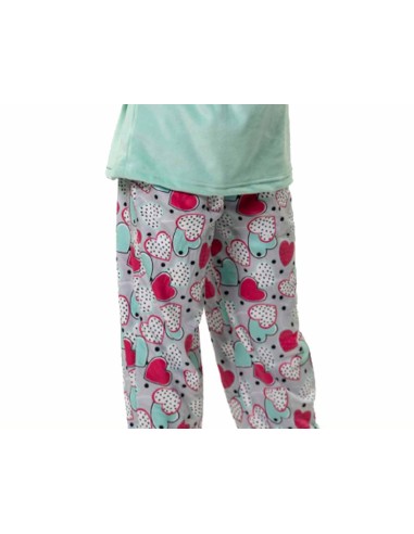 Pijama juvenil spandex "Love" KN359 de Kinanit - DETALLE PANTALÓN