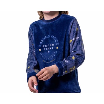 Pijama juvenil coralina "Gaming mode activated" KN388 de Kinanit 2