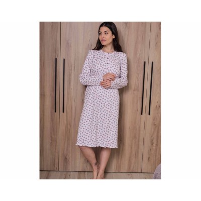 Camisón interlock mujer "Ramilletes Violeta" de Muslher