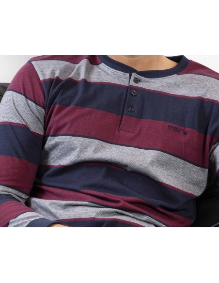 Pijama largo entretiempo para hombre 5646 de Muslher