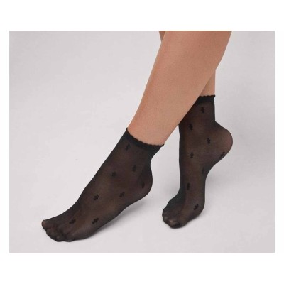 Minimedia corta 20 DEN "Geométrico negro" 18131 de Ysabel Mora