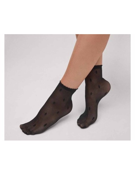 Minimedia corta 20 DEN "Geométrico negro" 18131 de Ysabel Mora