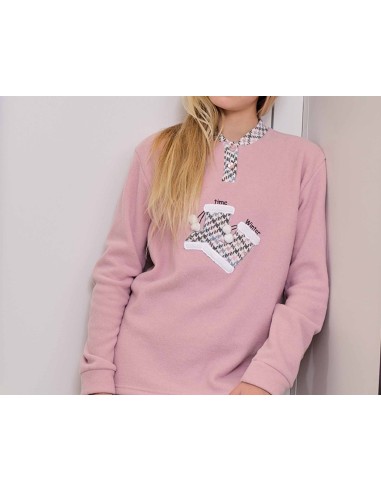 Pijama juvenil punto milano "Time Winter" de Muslher - CAMISETA