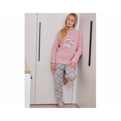 Pijama juvenil punto milano "Time Winter" 254600 de Muslher