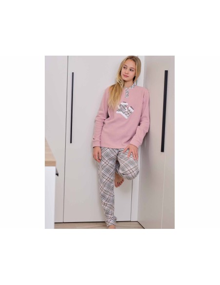 Pijama juvenil punto milano "Time Winter" 254600 de Muslher