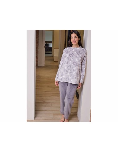 Pijama mujer coralina "Corazones" de Muslher