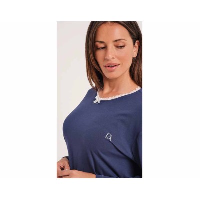 Camisón canalé mujer DA25W421 de Don Algodón 2
