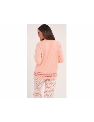 Pijama largo interlock mujer "Azteca" DA25W402 de Don Algodón