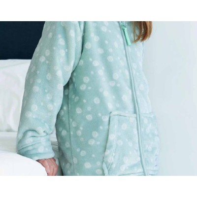 Bata corta coralina cremallera juvenil "Burbujas" PV25266 de Privata 2