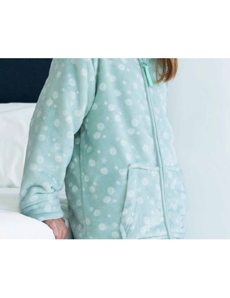 Bata corta coralina cremallera juvenil "Burbujas" PV25266 de Privata