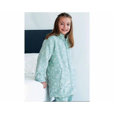 Bata corta coralina cremallera juvenil "Burbujas" PV25266 de Privata