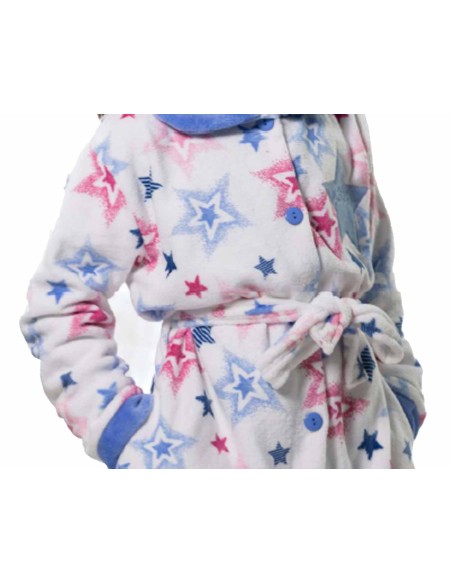 Bata juvenil coralina "Stars" KN8130 de Kinanit - DETALLE