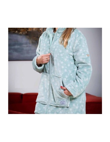 Bata corta coralina cremallera mujer "Burbujas" PV25481 de Privata