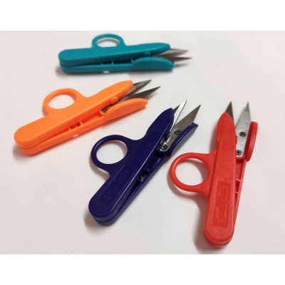Tijera corta hilos (12 cms) con mango - 4 colores