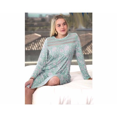 Camisón lencero modal "Wild tulip" PV25479 de Privata