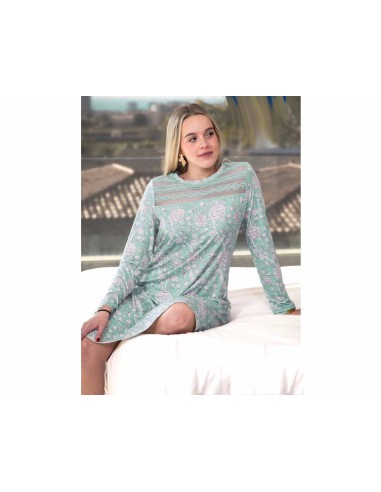 Camisón lencero modal "Wild tulip" PV25479 de Privata