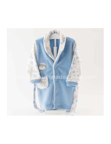 Bata bebé coralina "Pingüino" de Kinanit