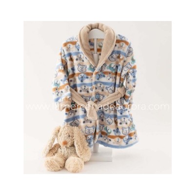 Bata bebé coralina "Bear" de Kinanit