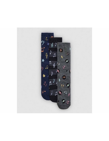 Estuche regalo calcetines mujer "Music Cassetes" (3 pares) 12973 de Ysabel Mora