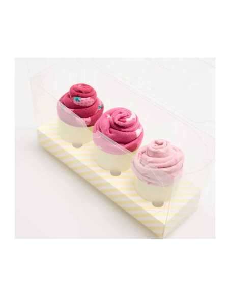 Estuche regalo calcetines mujer "Strawberry muffins" (3 pares) 12972 de Ysabel Mora