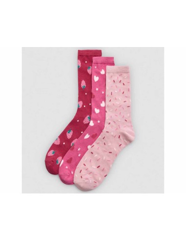 Estuche regalo calcetines mujer "Strawberry muffins" (3 pares) 12972 de Ysabel Mora