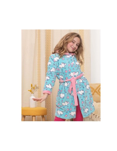 Bata juvenil coralina abotonada "Nap Queen" de...