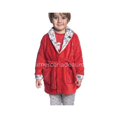 Bata infantil coralina abotonada 8408 de Muslher