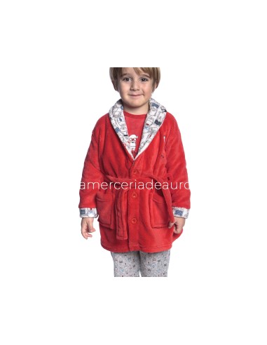 Bata infantil coralina abotonada 8408 de Muslher