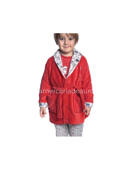 Bata infantil coralina abotonada 8408 de Muslher