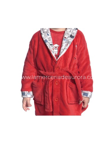 Bata infantil coralina abotonada 8408 de Muslher