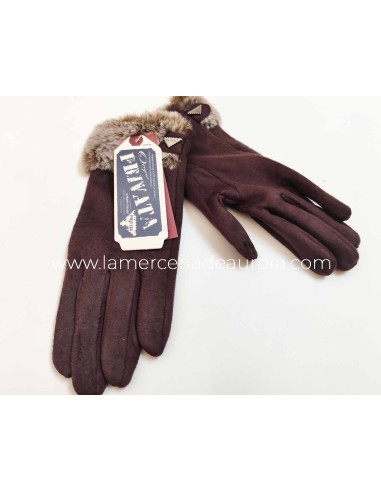 Guantes mujer PRIVATA - MARRÓN