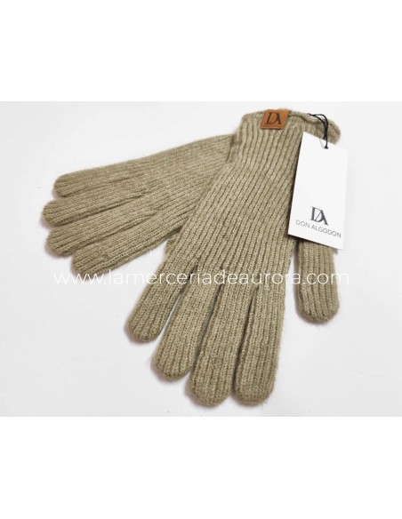 Guantes señora punto canalé Don Algodón - VERDE