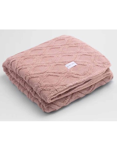 Manta "Rombos maquillaje" con borreguito (130x160cm) de Ysabel Mora