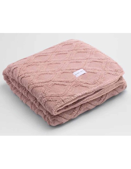 Manta "Rombos maquillaje" con borreguito (130x160cm) de Ysabel Mora