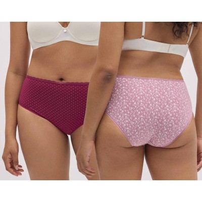 Pack bragas ALTAS algodón fantasía 19475 de Ysabel Mora