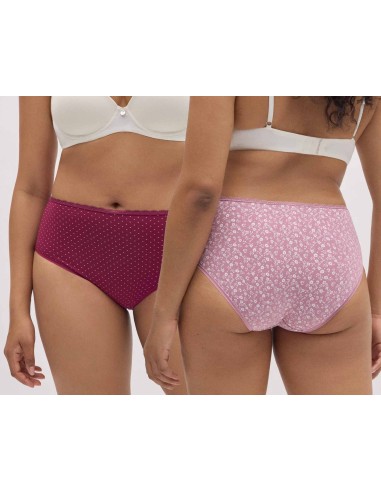 Pack bragas ALTAS algodón fantasía 19475 de Ysabel Mora