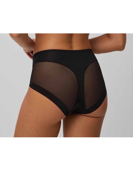 Braga alta efecto tanga 19602 de Ysabel Mora - NEGRO