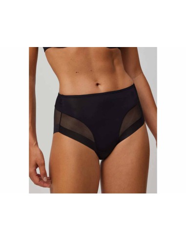 Braga alta efecto tanga 19602 de Ysabel Mora - NEGRO