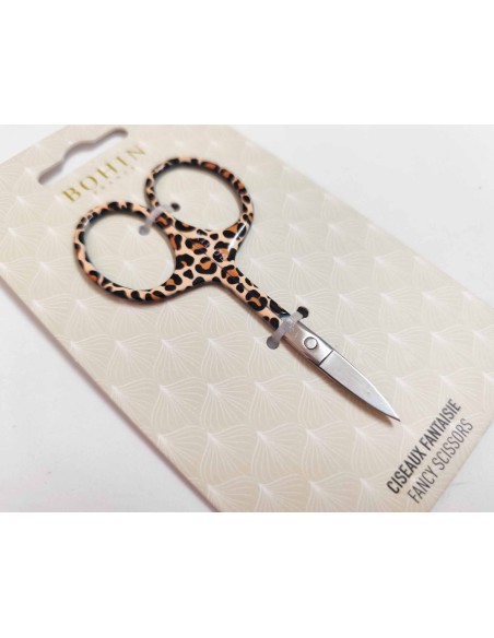 Tijera bordar "Safari leopardo" de Bohin