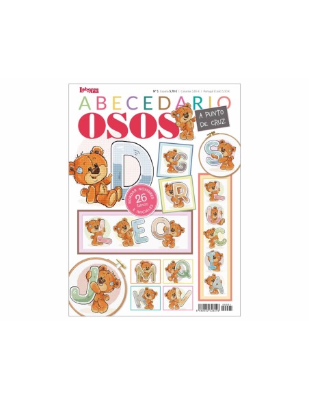 Revista "Abecedarios Osos a punto de cruz nº 1"