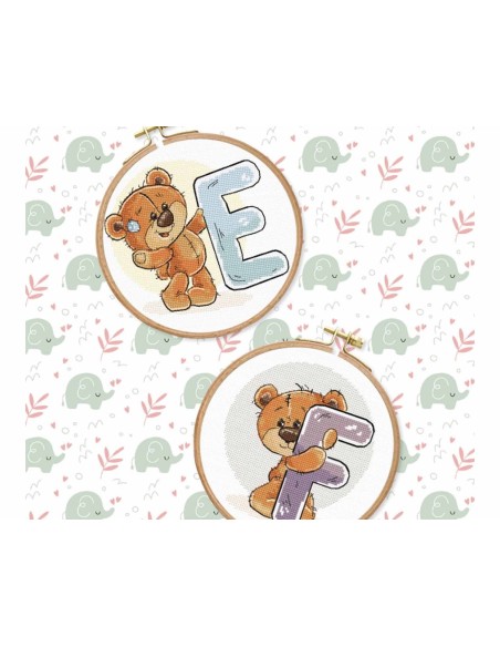 Revista "Abecedarios Osos a punto de cruz nº 1"