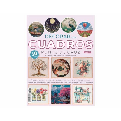 Revista "Decorar con cuadros punto de cruz nº 1"