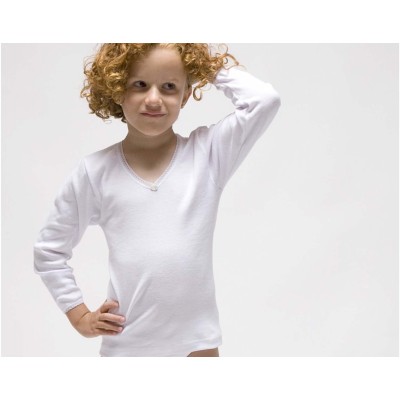 Camiseta interior termal sin costuras niña manga larga 365 de Rapife