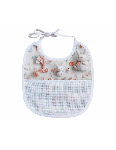 Babero para bordar "Animales" de Marbet