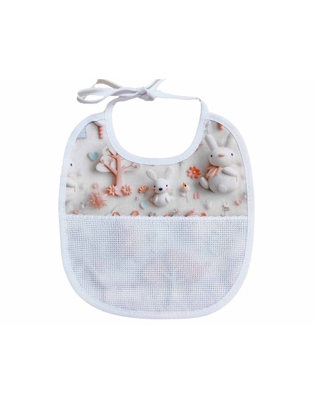 Babero para bordar "Animales" de Marbet
